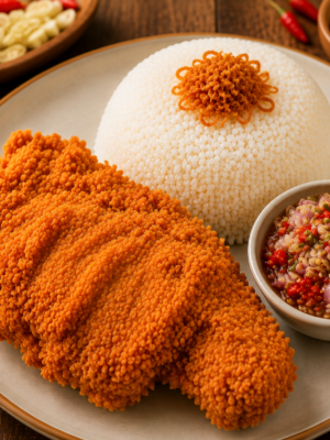 Nasi+Ayam Crispy+ Sambal Matah