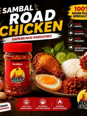 Sambal Bawang Pedas Road Chicken | Sambal Cita Rasa Nusantara Pedas Nampol 150gr