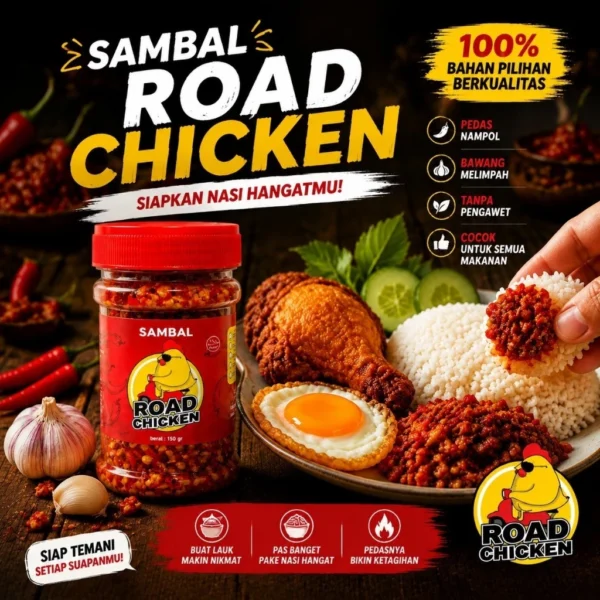 id-11134207-81zte-mrpes92dcm4l79 Sambal Bawang Pedas Road Chicken | Sambal Cita Rasa Nusantara Pedas Nampol 150gr